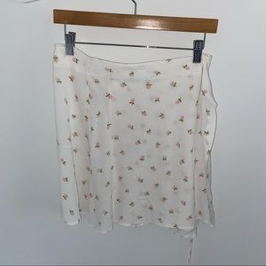 Brandy Melville Floral Tie Up Skirt